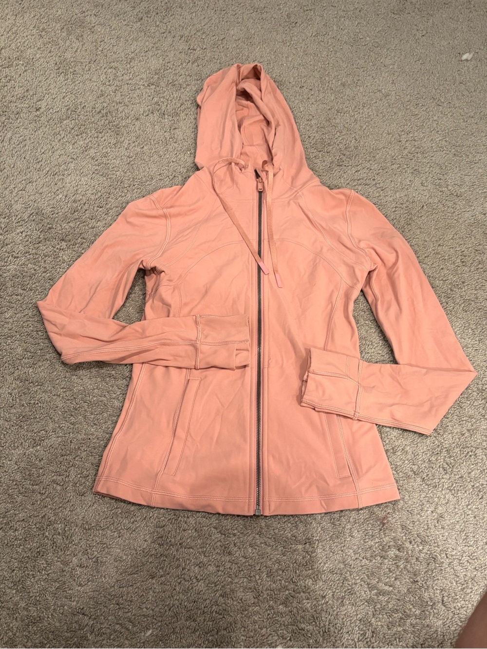 lululemon athletica Peach Zip-Up Hooded Jacket